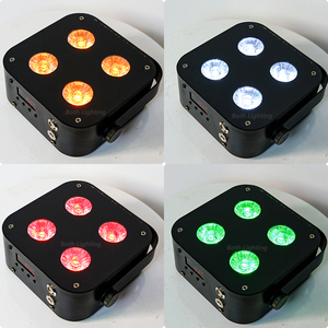 Mini Faretti IR4 4X12W a Batteria, Mini Spotlight Par 4LED Wireless DMX con Telecomando IR e App, Luci DJ per Matrimoni, Discoteche, Club e Feste - Product Image 2
