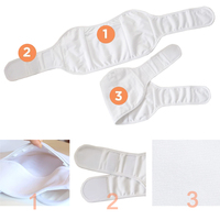 Compresse à Huile de Ricin Organique, Réglable, Extra Large, Imperméable, Résistante à l'Huile, Réutilisable, Kit de 8 Pièces