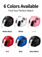 Casque de moto à double lentille quatre saisons, anti-buée, ventilé