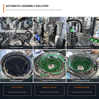 Machine d'assemblage automatique de connecteurs à écrou de verrouillage pour ruban goutte-à-goutte, raccord de tuyau en plastique personnalisé, assemblage rapide, garantie 1 an, PLC