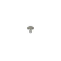 Bouton cylindrique en aluminium nickel satiné, design moderne, antirouille, durable, installation facile, pour tiroirs de cuisine, armoires, commodes