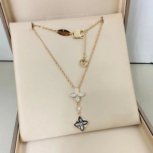 Collier pendentif en cuivre pour femme, design fleur en zircon, style romantique, pour la vie quotidienne, les activités sociales et les cadeaux de fête - Product Image 4