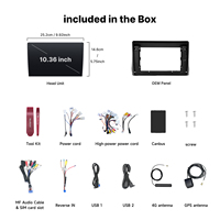 Autoradio Android Youducar 10,36 pouces pour lecteur GPS, unité principale de navigation pour Wish ZGE20/21/25 2010-2018, CarPlay, audio haute résolution, TV