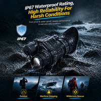 Lunette de vision nocturne PVS14 NVG monoculaire Gen2+ FOM1600, dispositif de vision nocturne étanche, patrouille de sécurité en extérieur
