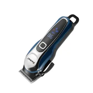 Herren Rasier haars ch neider Trimmer Haarschnitt Rasiermesser Kemei Mit LCD Elektrischer Tragbarer Schnur loser Haars ch neider KM-1995