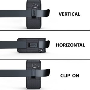 Funda Protectora Extra Grande de Nailon Resistente para Teléfono con Clip para Cinturón, Funda Magnética Compatible con Blu G93 G73 G33 <span class=keywords><strong>G53</strong></span> G63 G50 G40 - Product Image 3