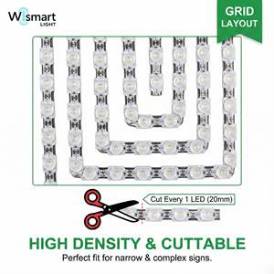 Tira de Luz LED con Lente Óptica de 160 Grados, CC 12V 24V 110lm/W, Cinta Flexible de Alta Eficiencia para Letras de Canal - Product Image 2
