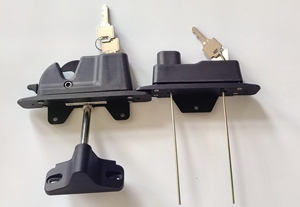 Nhiệm Vụ Nặng Nề Hai Mặt Có Thể Khóa Trọng Lực <span class=keywords><strong>Latch</strong></span> Thiết Kế Hiện Đại Thép Không Gỉ Sắt Cho Vinyl Gỗ Nhôm Cửa Màu Đen Cổng Chốt - Product Image 3