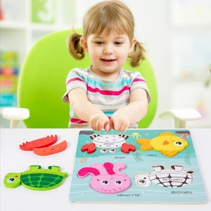 HOYE CRAFT-rompecabezas de tráfico de madera para niños pequeños, rompecabezas 3d de madera, juguetes educativos - Product Image 4