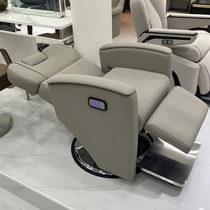 Chaise de salon électrique en cuir synthétique de conception moderne avec pompe hydraulique chaise de perm/teinture de levage inclinable pour barbier - Product Image 3