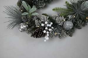 Guirlande de Noël en pin artificielle de 6 pieds, personnalisée, vente chaude, décoration de porte de Noël, guirlande de Noël de luxe - Product Image 5