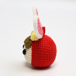 Muñecas de ganchillo hechas a mano, colgantes de hilo, llaveros de conejo de dibujos animados, productos de punto con forma de dumpling, los más vendidos transfronterizos - Product Image 3