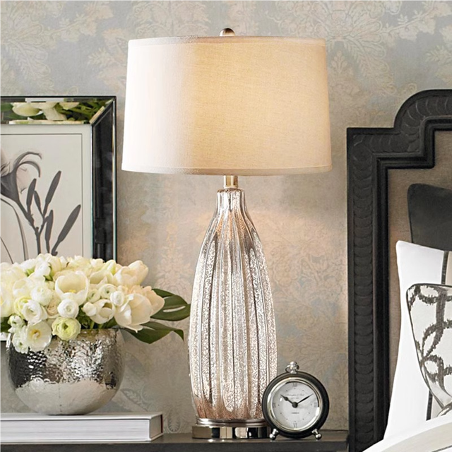 TOGETHER Simple Luxury Glass Creative Table Lamp Modern Designer Living Room Bedroom Bedside Decorative Table Lamp