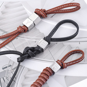 Высококачественный кожаный шнур ручной работы 5 мм, цвет черный кофе, плоский, из полиуретана, для рукоделия, бусин, заготовок, аксессуаров, подвесок для сумок - Product Image 1