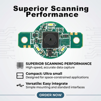 Mini scanner EW03 2D QR, module moteur ultra-compact avec grand angle de numérisation pour contrôle d'accès, interface TTL, corps fin, en stock