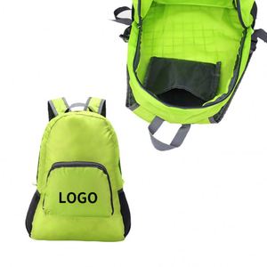Foldable Green Large Capacity Durable Personalized Customizable Wholesale Backpack for Gift - Product Image 1