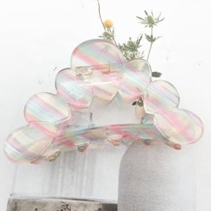 CANYUAN ربيع جديد نمط الكورية مشرق اللون زهرة الجوف مشابك الشعر مخصصة عالية الجودة مشبك شعر مخالب للبنات - Product Image 3