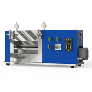 Machine de pressage rouleau à rouleau de laboratoire pour le calandrage à chaud des électrodes de batteries au lithium pour la recherche sur les films cellulaires - Product Image 3
