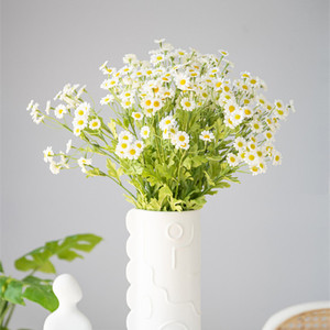 Haiyi <b>Artificial</b> Chamomile Flowers Silk <b>Daisy</b> Bouquet 10cm Below Home Decor Wedding Props - Product Image 3