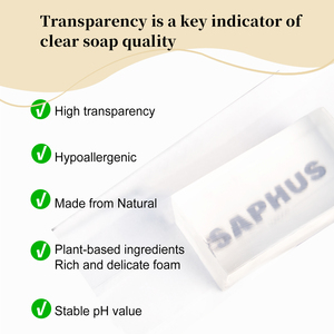 Base di <span class=keywords><strong>sapone</strong></span> alla glicerina trasparente per la produzione di <span class=keywords><strong>sapone</strong></span>-esfoliante senza profumo, senza SLS, glicerina per tutti i tipi di Beige chiaro, uomini e donne - Product Image 4