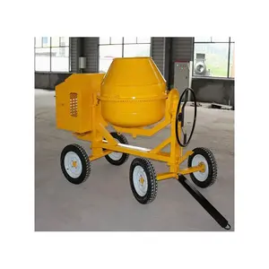 350L 400L 500L Hot sale construction site mobile small concrete cement engineering lift friction diesel mixer