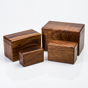 Wooden <b>Pet</b> & Human Cremation Urns American Style Brown <b>Keepsake</b> Durable 200/220 Cubic Inch Capacity - Product Image 3
