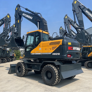Excavadora de Ruedas Amarilla HW210 4x4, Maquinaria de Construcción de Alta Resistencia con Motor y Bomba de 150KW de Alta Eficiencia - Product Image 6