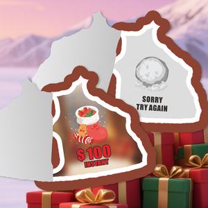 Noël Surprise Imprimer Pull Tab Tickets Maison Forme Win Card Prix personnalisé, taille, Style de conception pour les États-Unis - Product Image 3