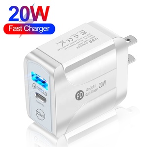 Chargeur <span class=keywords><strong>USB</strong></span> 20W PD Type <span class=keywords><strong>C</strong></span>, US/EU/UK, <span class=keywords><strong>bloc</strong></span> de charge rapide, adaptateur mural, Compatible avec <span class=keywords><strong>iPhone</strong></span> 12 Mini 12 Pro - Product Image 1