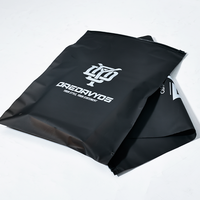 Sac à fermeture éclair noir pour sacs de lavage et de rangement pochette à fermeture éclair Logo vêtements T-Shirt maillots de bain sac à fermeture éclair givré