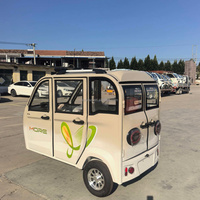 Mini-voiture électrique six portes résistante aux intempéries 1000W, tricycle électrique intelligent à énergie nouvelle avec 5 sièges, idéal pour les trajets courts