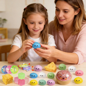 Calendrier de l'Avent 2026 PU Mystery Box – 24 Pièces de Jouets Sensoriels Anti-Stress Doux et Moelleux en Forme de Dumplings Bao Bun pour Adultes - Product Image 4