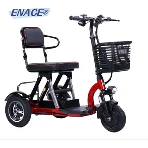 3-wielige Elektrische Scootmobielen Opvouwbaar Voor Ouderen Handicap Lichtgewicht Opvouwbare Scootmobiel Ouderen
