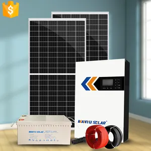 Panel Surya Sistem Fotovoltaik Lengkap Off-Grid 800W, untuk Sistem Kekuatan Solar untuk Rumah