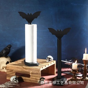 Portarrollos de Papel con Diseño de Murciélago para Halloween, Negro, Estilo Gótico, Decorativo para Escritorio - Product Image 1