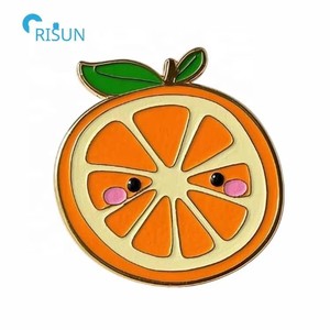 Aimant de réfrigérateur, épingle de revers, badge, broche personnalisés en émail, thème agrumes (orange, <span class=keywords><strong>mandarine</strong></span>), souvenir personnalisé - Product Image 2