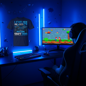 Camiseta desbloqueada de nivel 14 para niño de 14 años, genial desde 2011, regalo para jugadores - Product Image 3