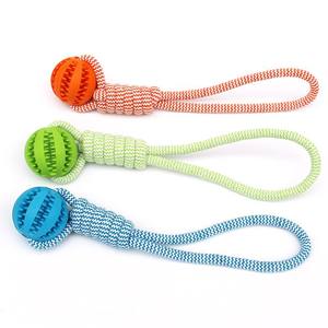 Interactief Outdoor Training Speelgoed 5Cm Katoenen Touwbal Met Eva Rubber Tanden Poetsen Hond Kauwspeelgoed Voor Grote Kleine Honden Katten - Product Image 1