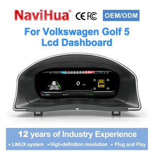 Navihua <b>Digital</b> Instrument Panel <b>for</b> VW Golf 5 2004-2009 LCD <b>Car</b> Dashboard CarPlay Auto Linux System <b>Speedometer</b> - Product Image 1