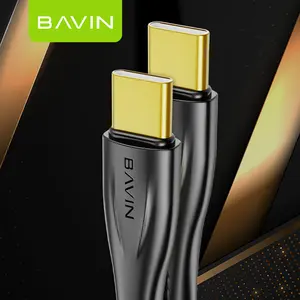 Bavin cb228 tùy chỉnh giá bán buôn USB Loại C để USB Loại C 60W 6A điện thoại di động siêu nhanh sạc Type-C Cáp dữ liệu