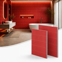 Panneaux muraux SPC imperméables, résistants au feu, finition marbre, pour projets commerciaux et intérieurs de luxe