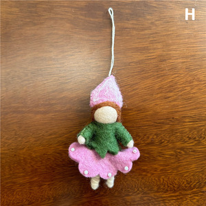 Muñeca de Hada de Fieltro Personalizada al por Mayor, Linda, Hecha a Mano en Nepal, de Lana, Acabada, Adorno, Set de Muñecas de Hadas Bailarinas - Product Image 4