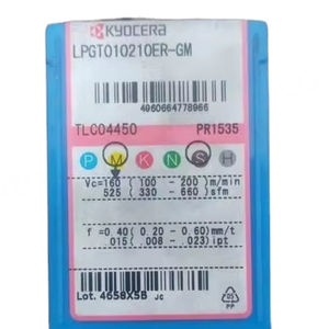เม็ดมีดคาร์ไบด์ KYOCERAS LPGT010210ER-GM PR1535 ชนิดแข็งพิเศษ พร้อมเคลือบ PCD/PCBN/CFD สำหรับเครื่องกลึง CNC สำหรับงานกลึงภายนอก - Product Image 1