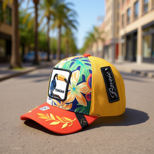 Cappello Trucker Bonnie a 6 Pannelli in Rete, Unisex, Stile Street, con Ricamo, Primavera-Estate, Casual, Taglia Adulto 58-63Cm - Product Image 2