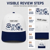 Casquette de baseball bicolore en gros avec logo personnalisé pour usage quotidien décontracté