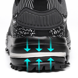 50% de Descuento en Zapatos de Seguridad JIANKUN ASTM CE Ligeros para <span class=keywords><strong>Hombre</strong></span>, Calzado de Trabajo Transpirable con Malla Antideslizante y Puntera de Acero, Estilo Moderno - Product Image 6