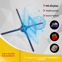 Promotion : Machine publicitaire holographique 3D à projection stéréo, ventilateur d'imagerie sans écran à vision directe