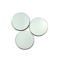 Lentille convexe en verre optique à surface frontale argentée personnalisée, réfléchissante pour les accessoires d'équipement laser 340-360 nm