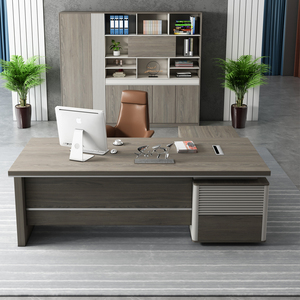 Venta al por mayor de muebles de oficina modernos Boss Luxury Table Escritorio de oficina en forma de L para Ejecutivo/gerente/CEO - Product Image 2