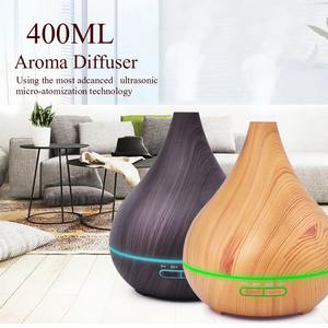 เครื่องเพิ่มความชื้นลายไม้สร้างสรรค์ 0.5 ลิตร เครื่องกระจายกลิ่นน้ำมันหอมระเหยอัลตราโซนิก สำหรับใช้ในบ้านและเชิงพาณิชย์ - Product Image 2